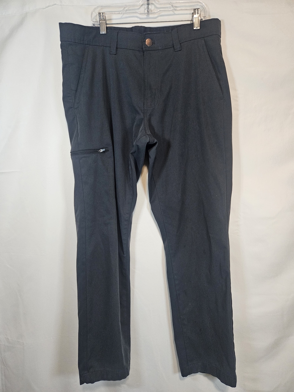 Men's Dark Black Performance Chinos